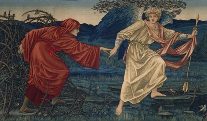 Liebe führt den Pilger, Wandteppich, 1909