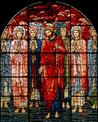 Die Himmelfahrt Fenster (Detail)