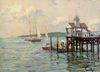 Bootssteg am See