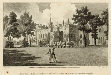 Strawberry Hill, Twickenham, London, der Sitz des Ehrenwerten Horace Walpole