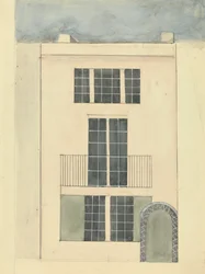 Erhebung eines Hauses