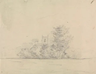 Landschaft mit Kirche