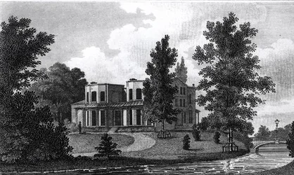 Lord Nelsons Villa in Merton, veröffentlicht 1806