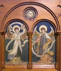 Garstang, St. Thomas, Shrigley & Hunt (1873-1982), Edward Holmes Jewitt (1849-1929), Engel-Reredos, ca. 1877