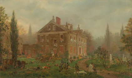 Der Angriff auf Chews Haus während der Schlacht von Germantown