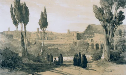 Ansichten von Rom und seiner Umgebung: Rom vom Kloster Ss. Giovanni e Paolo