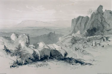 Ansichten von Rom und seiner Umgebung: Blick auf Olevano