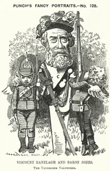 Thomas Heron Jones, 7. Viscount Ranelagh und Baron Jones of Navan, Förderer der Freiwilligenbewegung für die britische Armee (Stich)