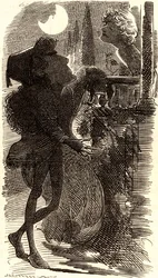 Henry Irving in Balkonszene von "Romeo und Julia"