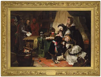 Der letzte Abschied von Marie Antoinette und ihrem Sohn, 1856