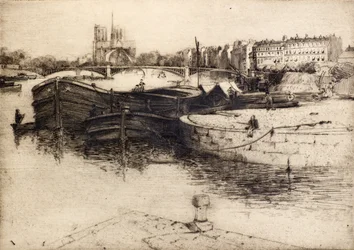 Blick auf Notre Dame von der Seine