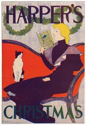 Plakat für Harpers New Monthly Magazine, Weihnachten 1894