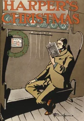 Poster für Harpers New Monthly Magazine, Weihnachten 1897