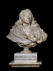 Porträtbüste von Sir Christopher Wren, 17. Jahrhundert