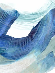 Fließende blaue Wellen