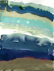 Ruhige Aquarellschichten