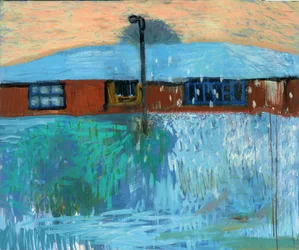 Verschneites Winterhaus