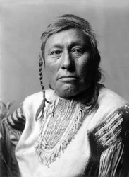 Long Time Dog, Indianer, ca. 1908, Foto Edward S. Curtis