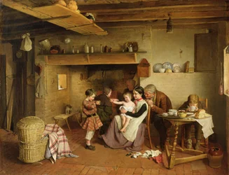 Eine Hüttenszene, 1855