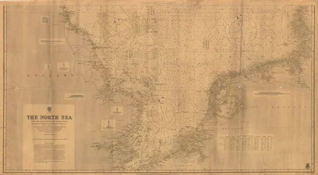 Die Nordsee [Südliches Blatt] aus den neuesten britischen und ausländischen Vermessungen