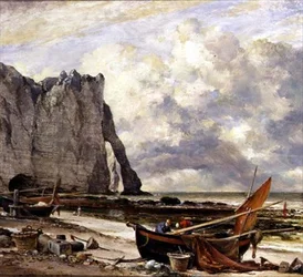 Etretat, Strand mit Bogen