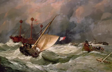 Morgen nach einem schweren Sturm