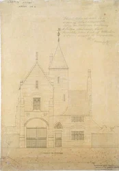 Vorderansicht von Castle Ashby, Lodge Nr. 2