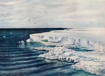 Die große Eisbarriere, Blick nach Osten von Kap Crozier, 4. Januar 1911, 1913