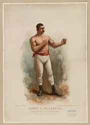 John L. Sullivan, Weltmeister im Boxen, ca. 1883