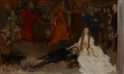 Kompositionsstudie für die Theaterszene in Hamlet, Akt III, Szene II