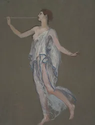 Figurenstudie für die Figur des Ruhms(?)