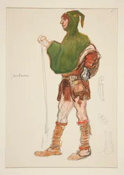 Gärtner, Kostümentwurf für Henry Irving