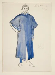 John of Gaunt, Kostümskizze für Henry Irving