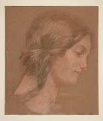 Porträt einer Frau im Profil