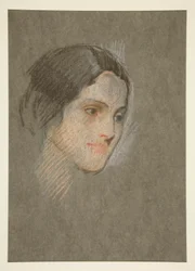 Porträt einer unidentifizierten Frau