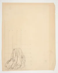 Studie für Die Suche nach dem Heiligen Gral (Serie von fünfzehn Gemälden für die Boston Public Library, abgeschlossen 1901)