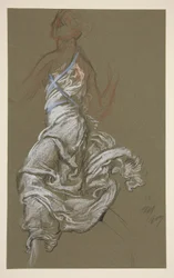 Studie für die Figur von 10 Uhr