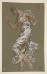 Studie für Figur von 1 Uhr in