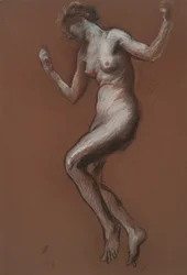 Studie für die Figur von 1 Uhr nachmittags