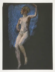 Studie für Figur von 4 Uhr nachmittags