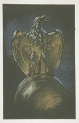Studie für die Adler-Säulendekoration