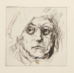 Studie von Benjamin Franklin für die Wandgemälde im State Capitol Gebäude in Harrisburg, Pennsylvania, 1902-1911 (vollendet von John Singer Sargent)