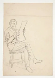 Studie eines lesenden Mannes