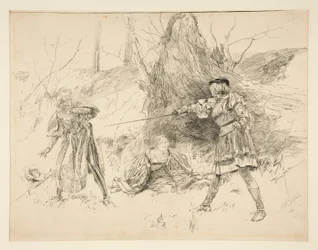 Valentine rettet Sylvia, aus Akt V, Szene iv, Zwei Herren aus Verona