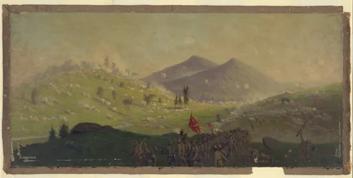 Angriff auf Little Round Top gehalten vom 5. Korps unter dem Kommando von General Sykes