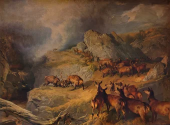 Nur die Tapferen verdienen die Schöne, ca. 1854
