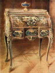 Schreibtisch mit Toilette