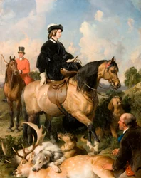 Königin Victoria im Windsor Home Park, 1865