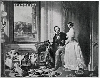 Windsor Castle in modernen Zeiten, nach dem Gemälde von 1843