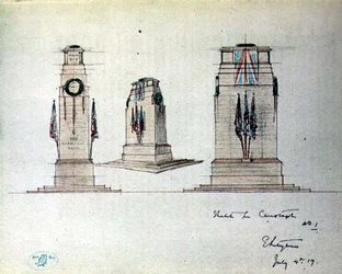 Skizze für Kenotaph Nr. 1, Illustration aus 